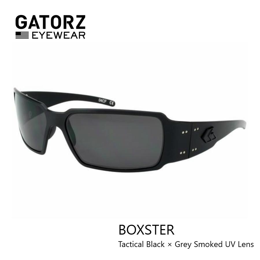 GATORZ BOXSTER TACTICAL BLACK FRAME x SMOKE UV LENSES (ゲイターズ
