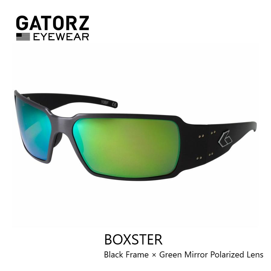 GATORZ BOXSTER BLACK FRAME x GREEN MIRROR POLARIZED GATORZ BOXSTER BLACK FRAME x GREEN MIRROR POLARIZED