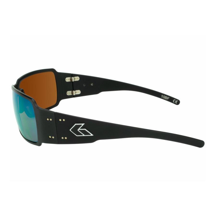 GATORZ BOXSTER BLACK FRAME x GREEN MIRROR POLARIZED