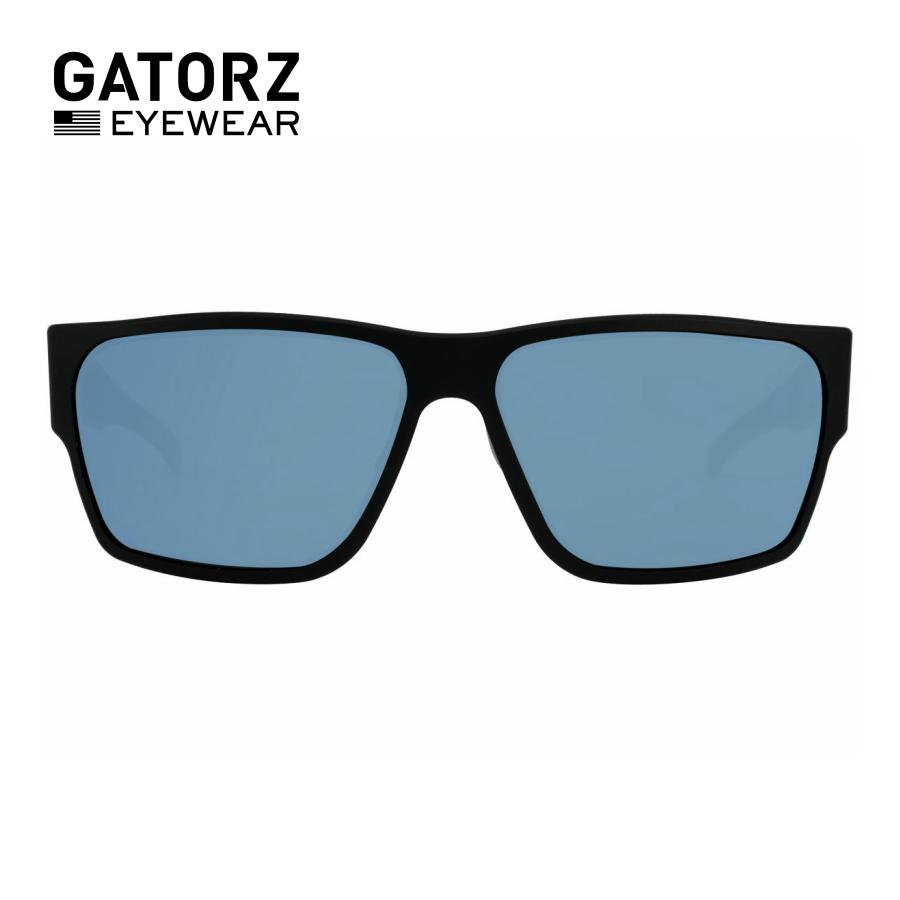 GATORZ DELTA スモーク　シルバーロゴ GATORZ DELTA MATTE BLACK FRAME × SMOKE POLARIZED w/BLUE