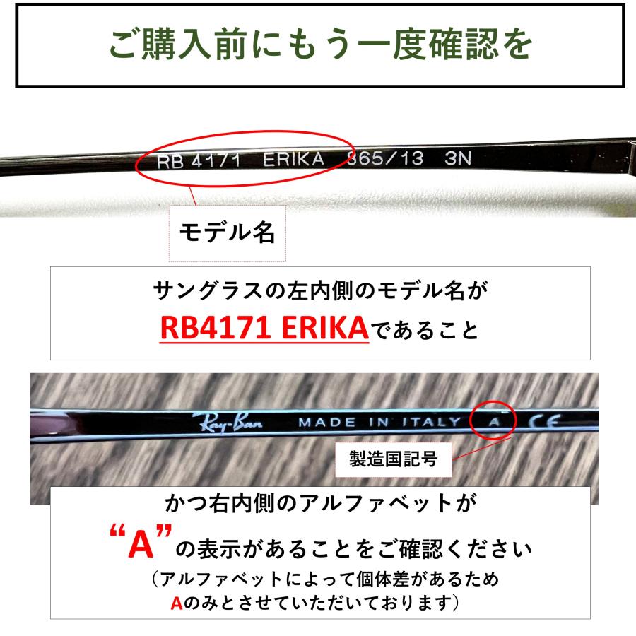 ERIKA（Ray-Ban） レイバン サングラス エリカ RB4171 交換レンズ Ray