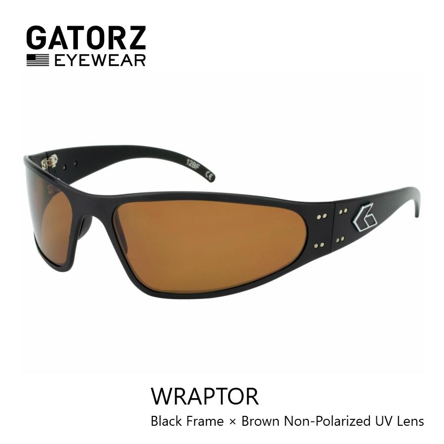 GATORZ WRAPTOR BLACK FRAME x BROWN UV LENSES (ゲイターズ