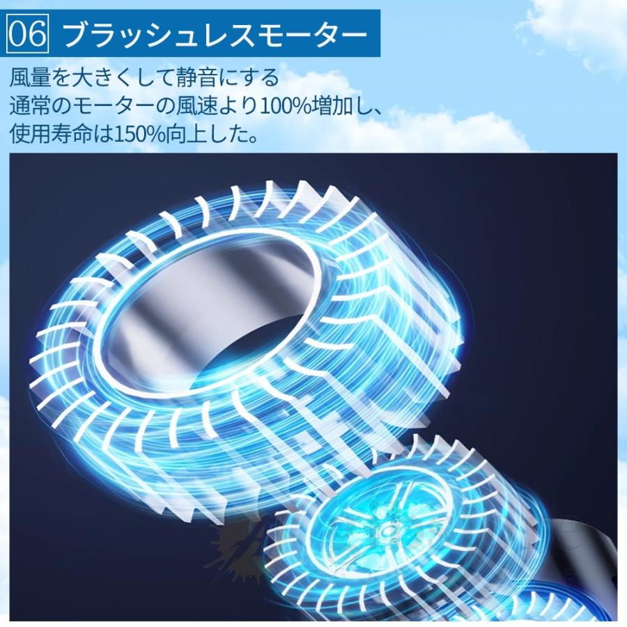 首掛け扇風機 ネッククーラー 冷却プレート 羽なし 6000mah大容量 最強