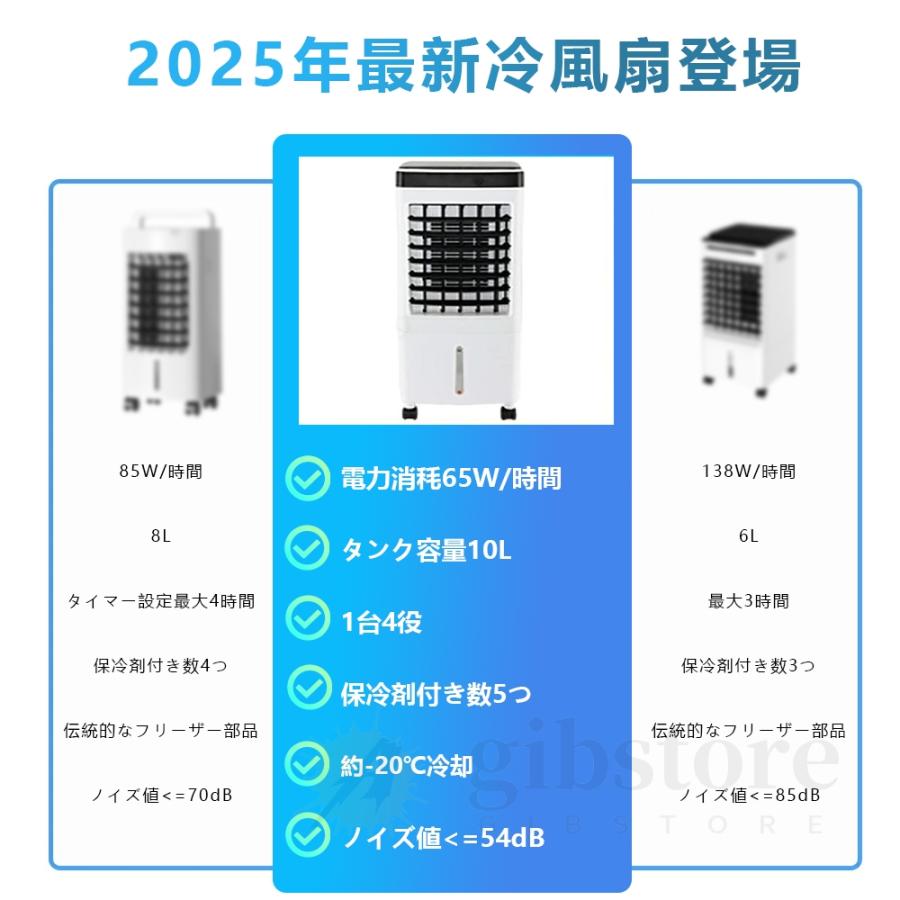 美品　冷風機 冷風扇 10L省エネ リモコン 保冷パック キャスター付き 正規品 冷風機 冷風扇 扇風機 空気清浄機 羽なし 移動式 大型