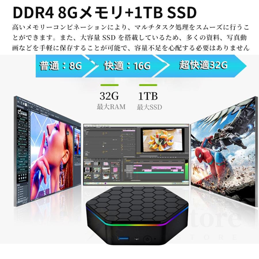 RAMメモリ16GB Windows11 ミニPC インテルプロセッサー搭載 Amazon.co.jp: ミニpc インテル n150 mini pc 最大3.60GHz 4C/4T