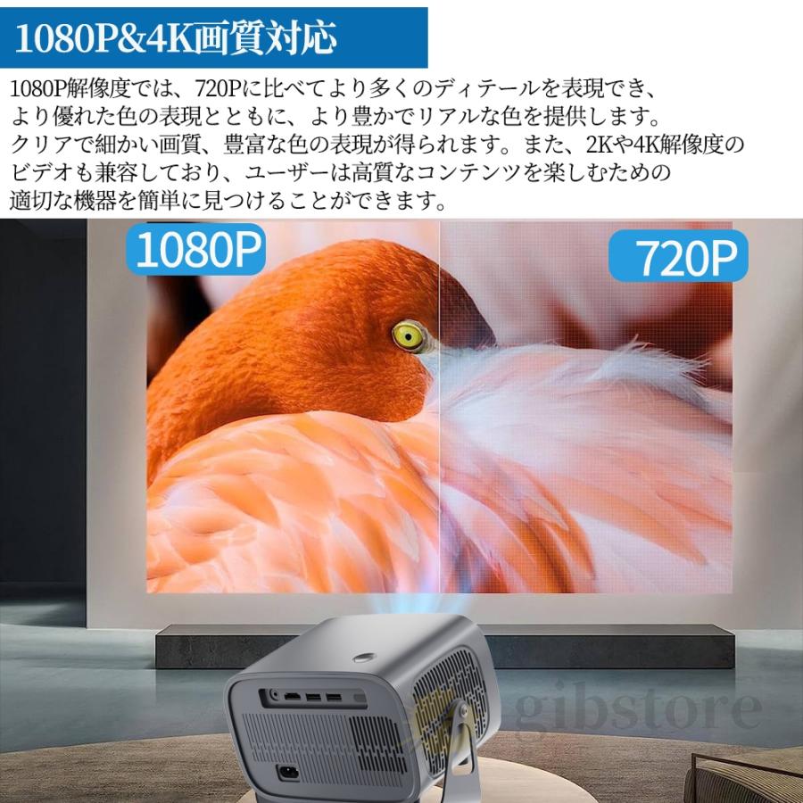 プロジェクター 小型 家庭用 携帯 壁 天井投影 高画質 android搭載