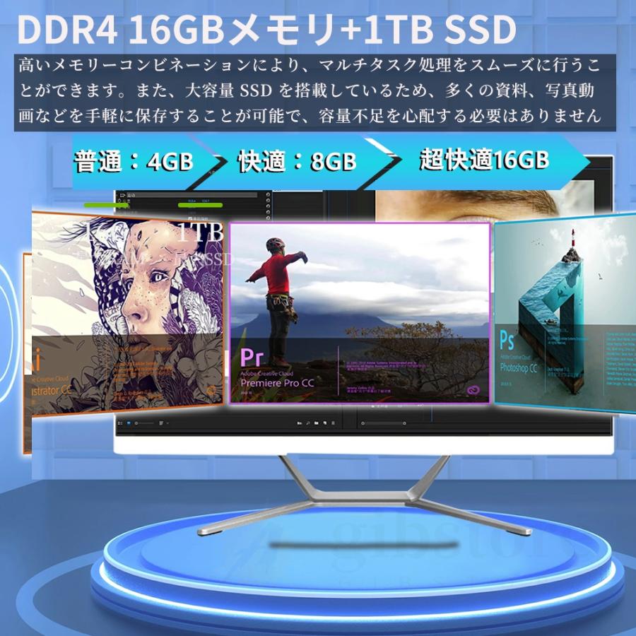 新品 デスクトップパソコン windows11 一体型pc cpuインテル office