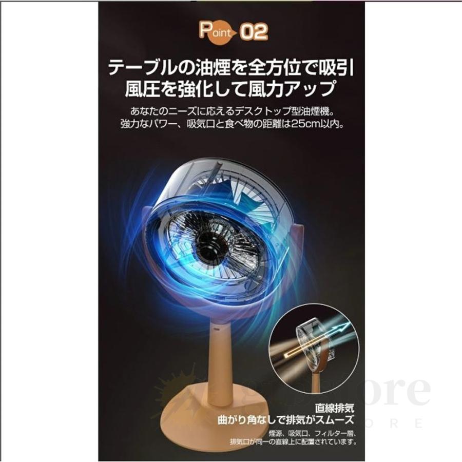 レンジフード 卓上レンジフード 小型 換気扇 油煙を吸着 3000mAH
