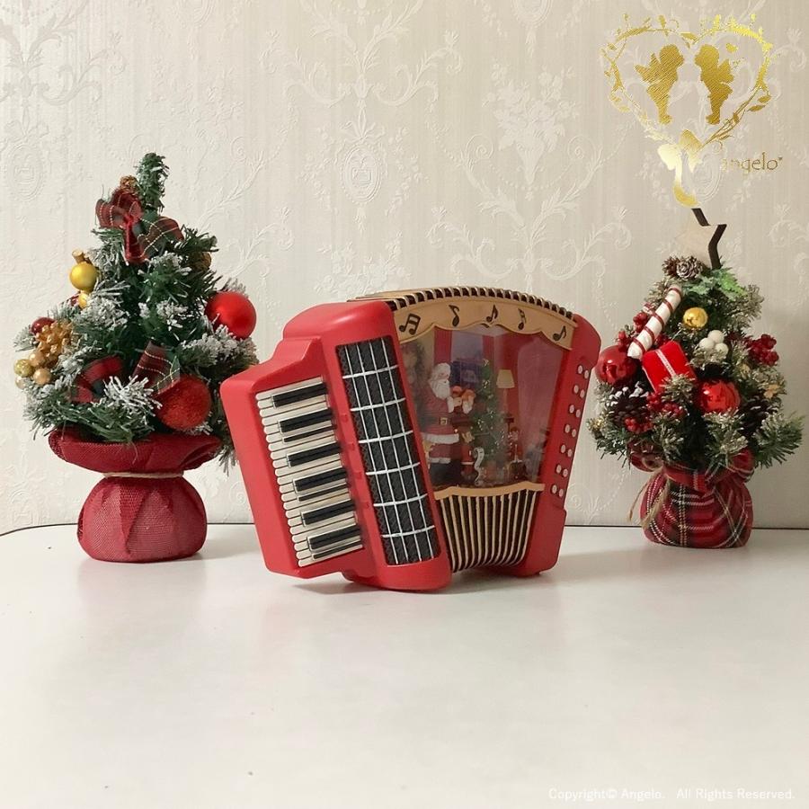 送料無料】スノードーム 【バブルLEDライト アコーディオンサンタ】 8