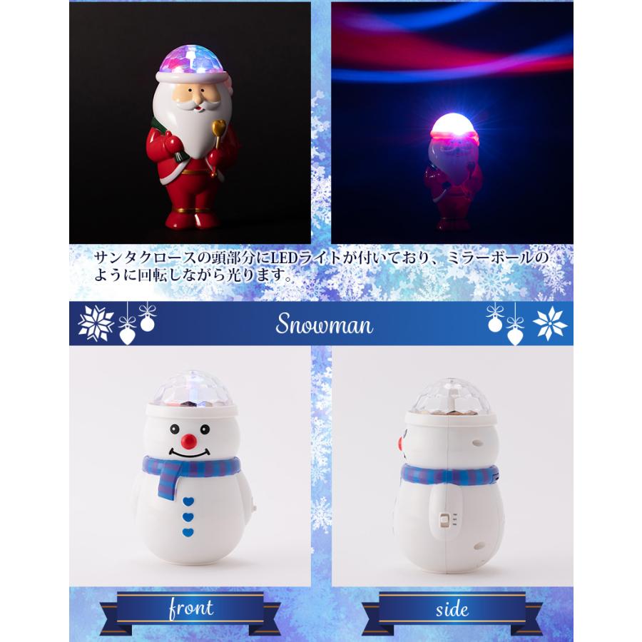 光る！トナカイ・サンタクロース・スノーマンから1個お選びください