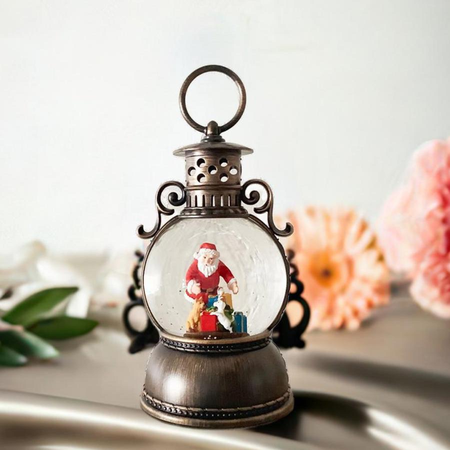 クリスマス バブルLEDライト サンタスレイ スノードーム 新品未使用 クリスマス【バブルLEDライト】 ケージ型サンタスレイの商品ページ｜卸