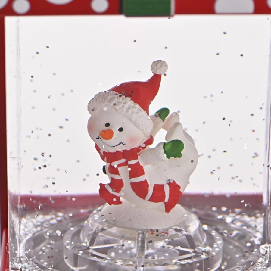 スノードーム25868【送料無料】ピカピカLED 美しいギフトボックス型