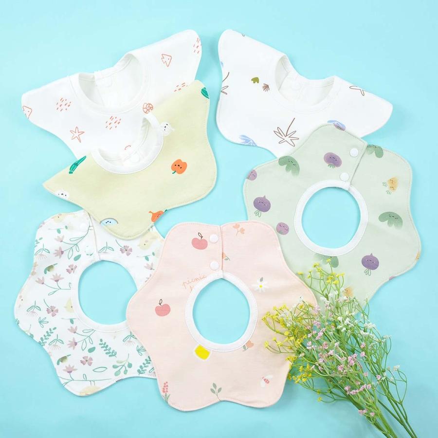 防水 スタイ 360° 6枚セット ベビー かわいい 男の子 女の子 赤ちゃん よだれかけ ビブ 出産祝い ギフト スタイセット 人気 |  | 06