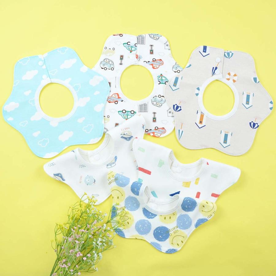 防水 スタイ 360° 6枚セット ベビー かわいい 男の子 女の子 赤ちゃん よだれかけ ビブ 出産祝い ギフト スタイセット 人気 |  | 08