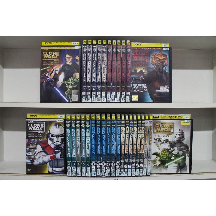 スターウォーズ　クローンウォーズ　全33巻セット　レンタルDVD スターウォーズ クローンウォーズ 全33巻セット レンタルDVD star wars