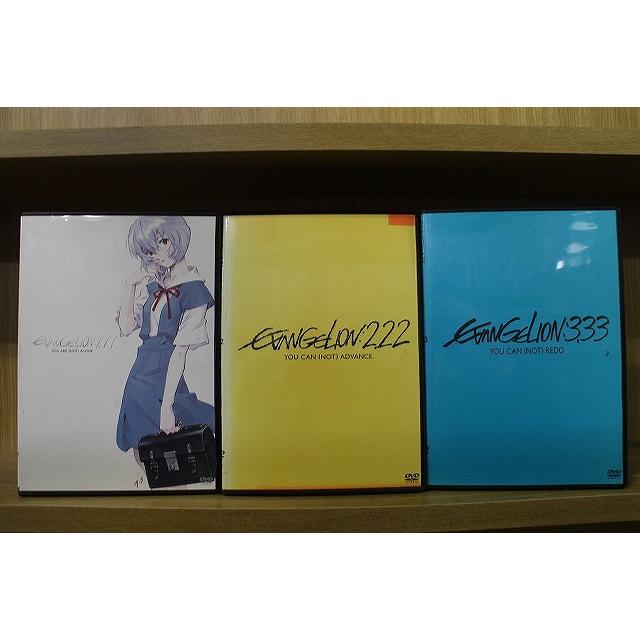 DVD エヴァンゲリオン 新劇場版 序 破 Q 1.11 2.22 3.33 計3本セット