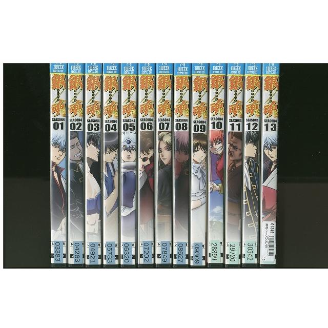 【初回限定版】銀魂 シーズン4 DVD 全13巻セット（定価6.5万） DVD 銀魂 シーズン4 全13巻 ※ケース無し発送 レンタル落ち ZEE161