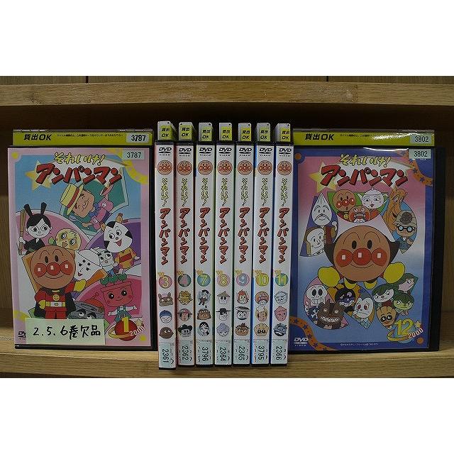 DVD それいけ!アンパンマン '00 1〜12巻(2、5、6巻欠品) 計9本set