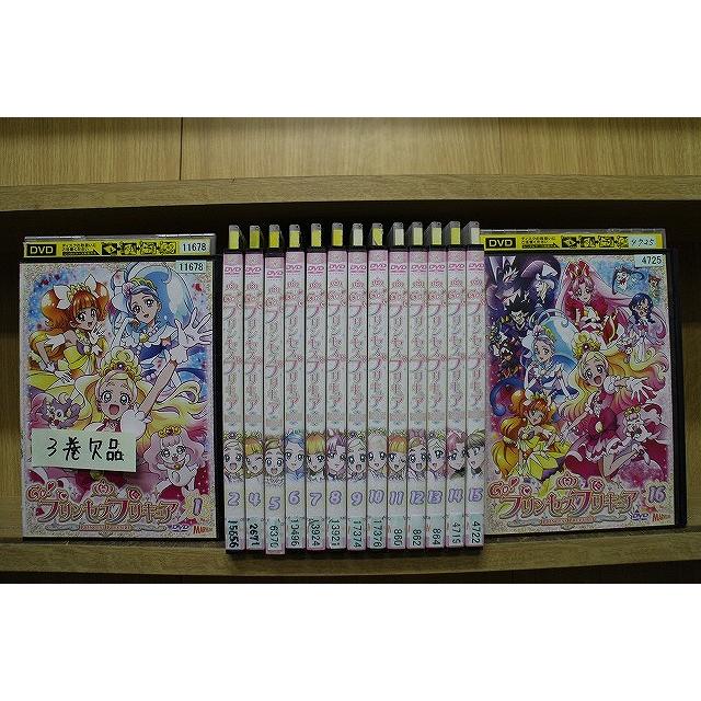 DVD Go!プリンセスプリキュア 1〜16巻(3巻欠品) 計15本set ※ケース無し