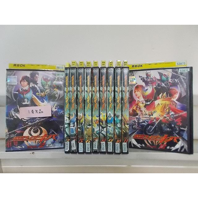 仮面ライダーキバ DVD 全巻セット レンタル落ち DVD 仮面ライダーキバ 2〜12巻(1巻欠品) 計11本セット ※ケース無し発送