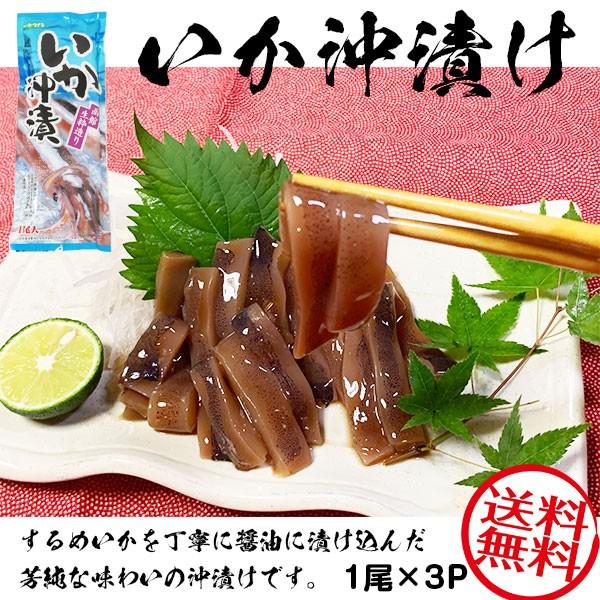 いか沖漬け イカの醤油漬け3杯 1尾 3p 合計3尾 イカのお惣菜 ギフト 敬老の日 送料無料 Dnr Ika 1 ギフト広場 通販 Yahoo ショッピング