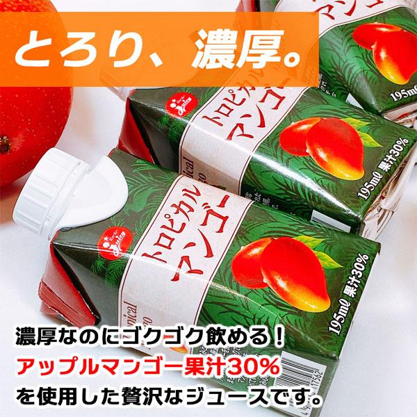 トロピカル マンゴー ジュース ミニサイズ 1ケース セット 12本 飲み
