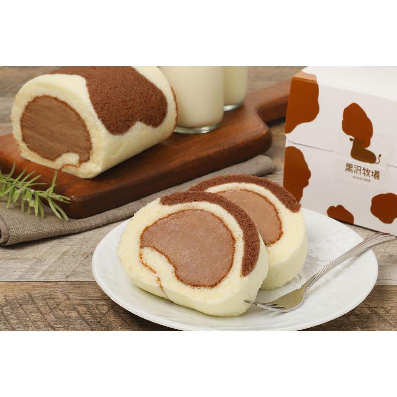 g*n様 mellojoy 牛　ノントースト　牛柄ケーキ 限定版 ロールケーキ 牛柄 ジャージーチョコ ロールケーキ1本 ミルクプリン2個