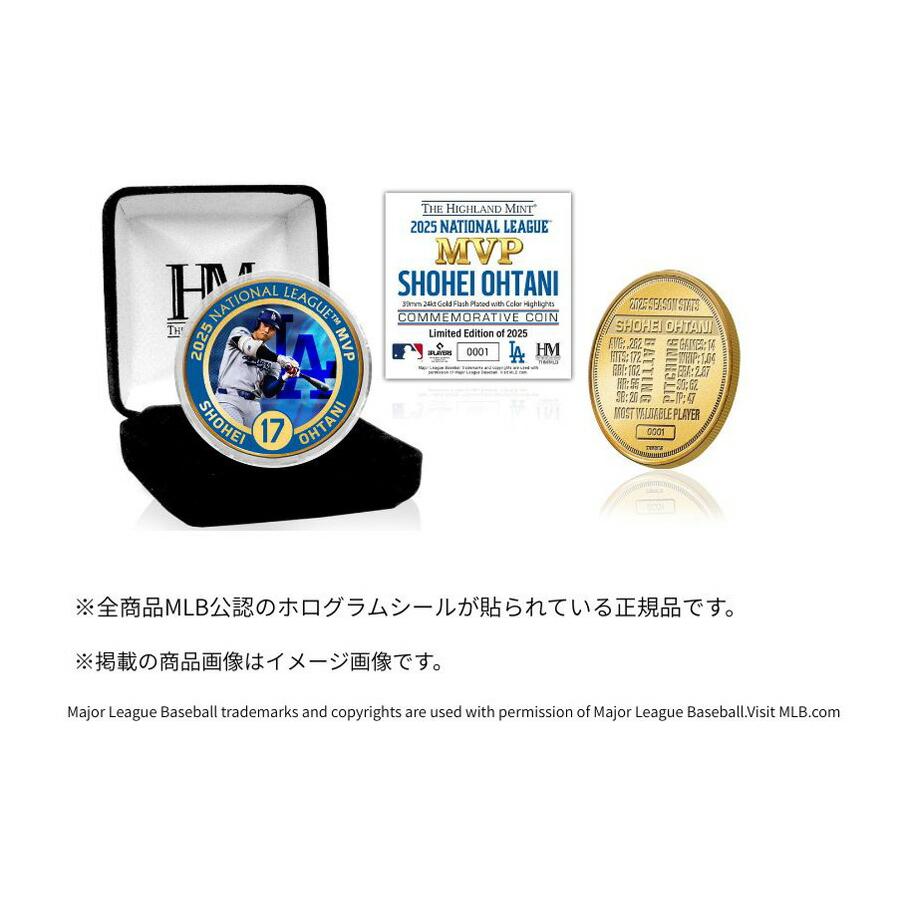 予約商品】 ドジャース 大谷翔平 2025 NL MVP 受賞記念 ゴールドコイン