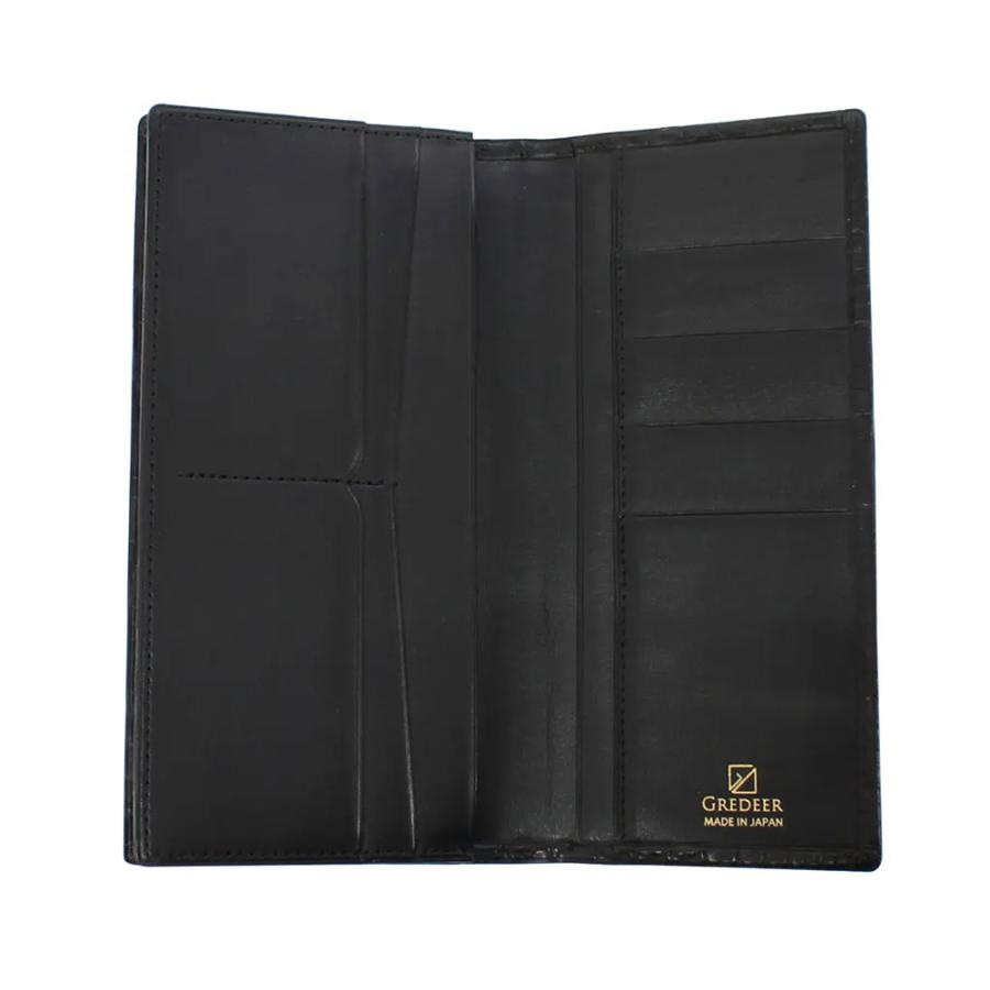 メンズ財布 長財布 （ 小銭入付 ） クロコダイル GREDEER [ 財布 コイン 名刺入れ 名入れ対応 ]爆買 記念品 お祝い プレゼント お誕生日 名入れ ...の画像