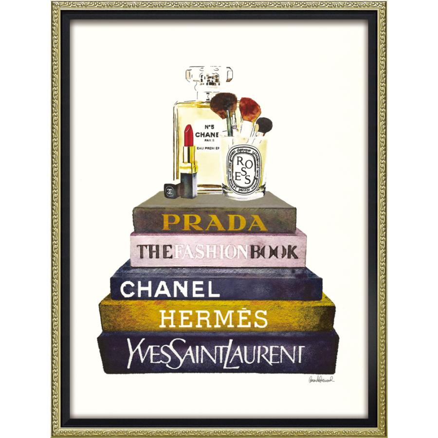 即納特典付き 壁面飾り 絵画 額 おしゃれ かわいい ブランド キャンバスアート ブックスタック メイクアップ Mサイズ 壁掛用 134 最適な価格 Atempletonphoto Com