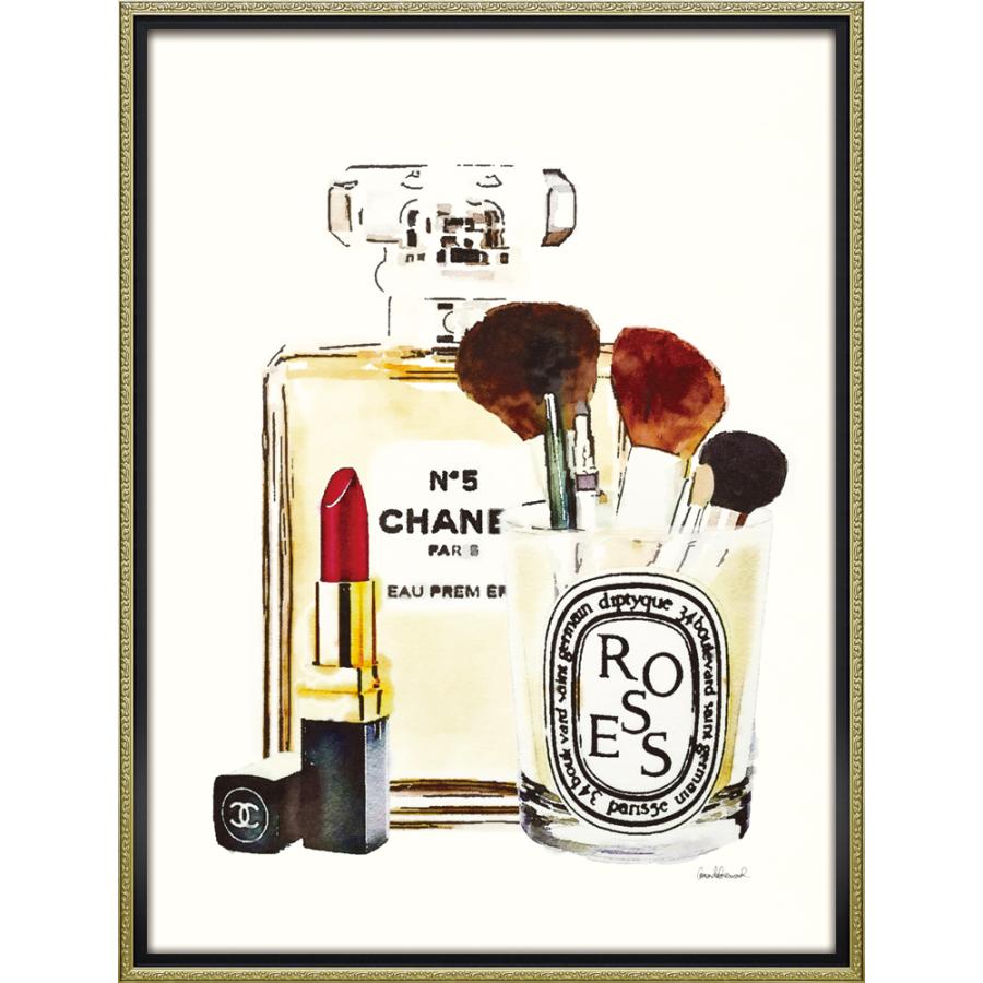 かわいい 壁面飾り 額 出産祝い 出産記念品 ブランド 絵画 ステーション Lサイズ おしゃれ キャンバスアート 壁掛用 メイクアップ