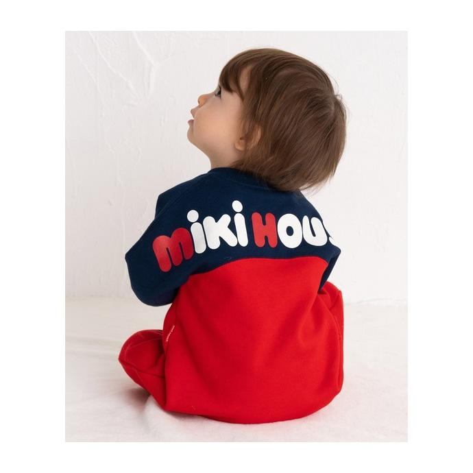 MIKI HOUSE ミキハウス MIKIHOUSE バックロゴ☆カバーオール MIKI HOUSE ミキハウス MIKIHOUSE バックロゴ☆カバーオール