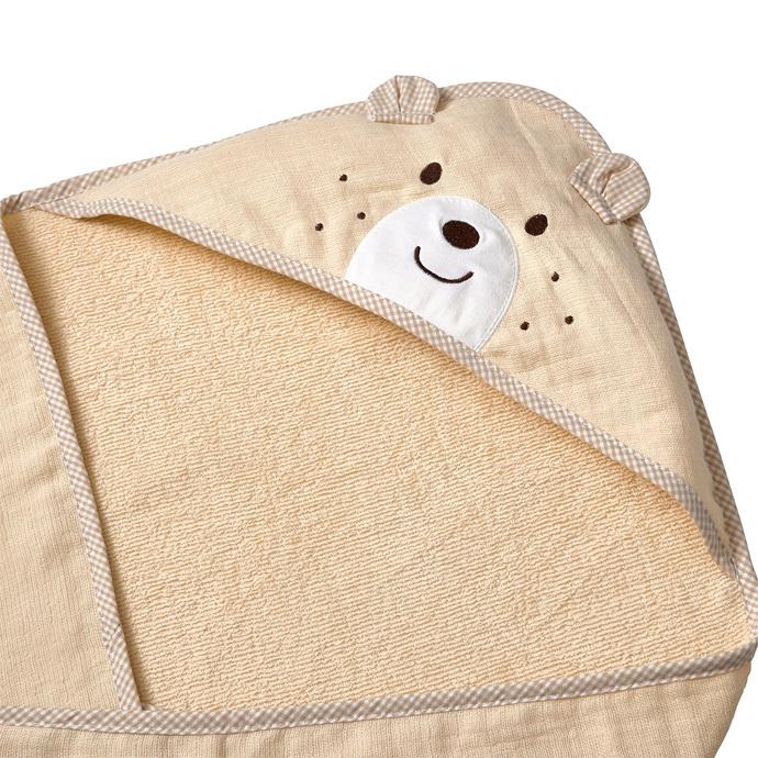 MIKI HOUSE（ミキハウス） ベビーバスタオル アフガン おくるみ 日本製