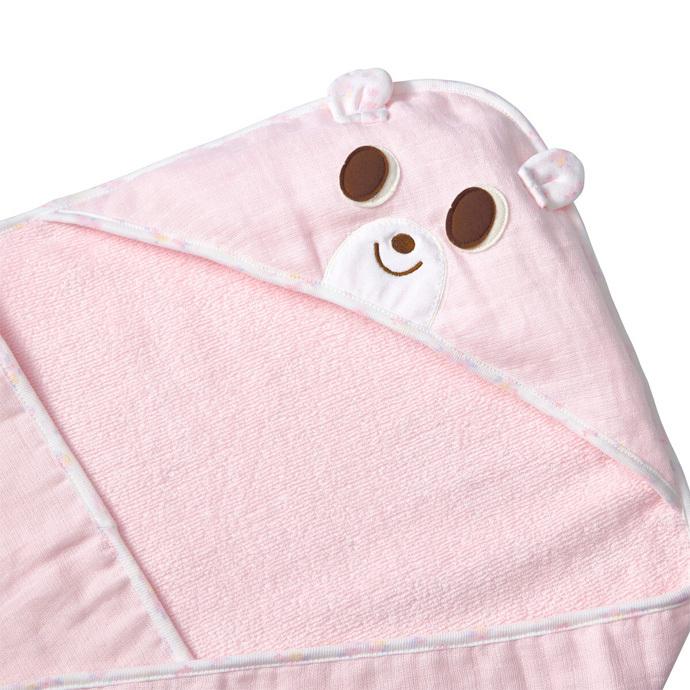 MIKI HOUSE（ミキハウス） ベビーバスタオル アフガン おくるみ 日本製