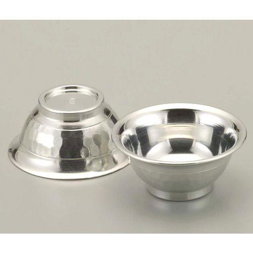 ( 伝統工芸 / 大阪錫器 ) 盃 / ツチメ / 丸猪口 ( 2ヶ入 ) ピューター 酒 日本製 工芸品