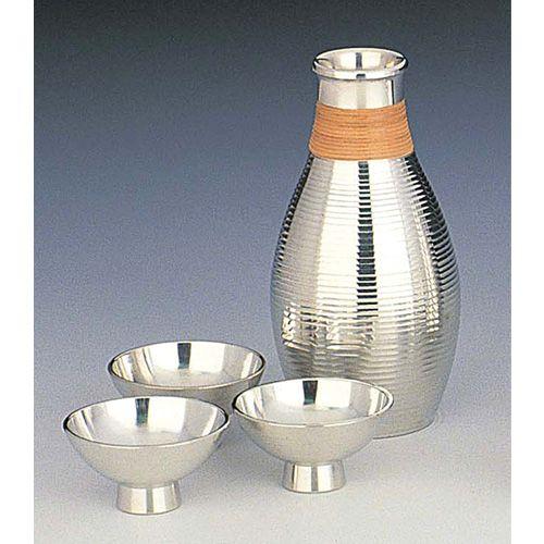 伝統工芸 / 大阪錫器 ) 小酒器 / あずま形 ピューター 酒 日本製 工芸品