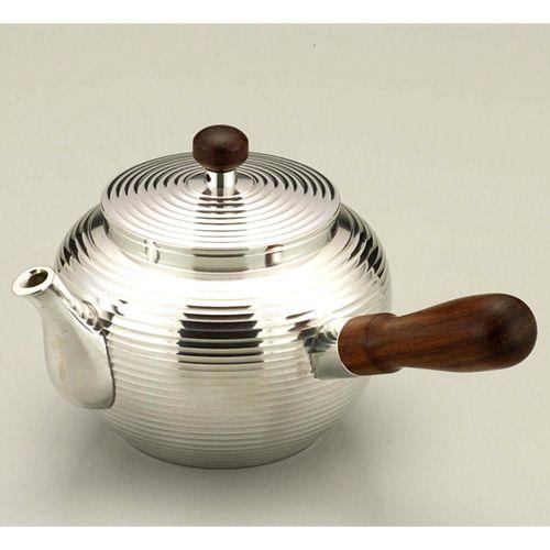 伝統工芸 / 大阪錫器 ) 急須 磨筋入 ピューター お茶 茶筒 日本製 工芸