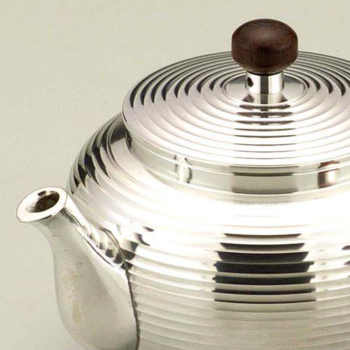 伝統工芸 / 大阪錫器 ) 急須 磨筋入 ピューター お茶 茶筒 日本製 工芸