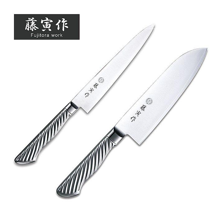 【新品】Tojiro 藤次郎作 DPコバルト合金鋼 包丁2本セット 三徳 ペティ 藤寅作 ( 藤次郎 ) DPコバルト合金鋼割込 オールステンレス包丁セット