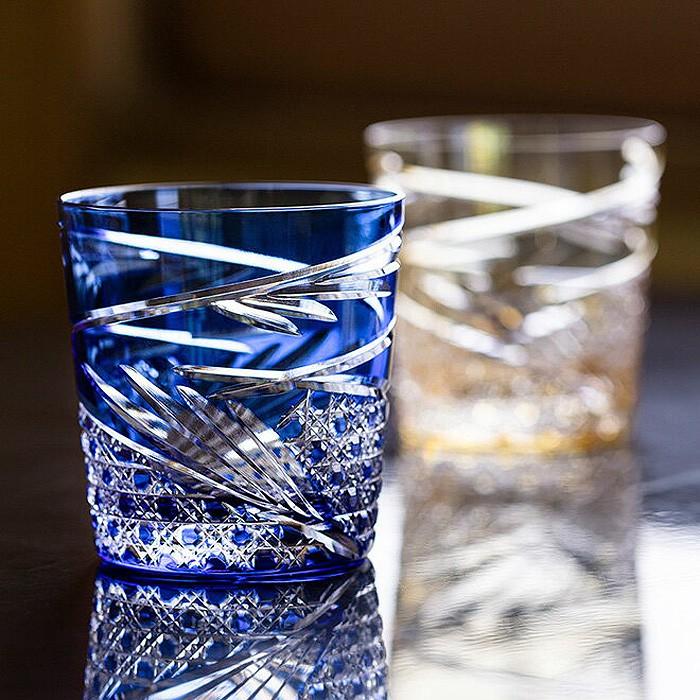 カガミクリスタル / ガラス ) 江戸切子 ロックグラス 舞 T577-2944-CCB