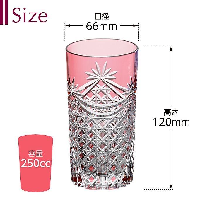 カガミクリスタル / ガラス ) 江戸切子 ペアタンブラー TPS369-2835-AB