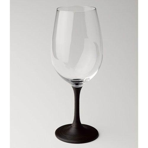 ( 越前塗 / JAPAN Glass ) 白ワイングラス とぎかすり漆 ( 彫刻 / ネーム入り ) 日本製 ワイングラス 名入れ メッセージ 刻印