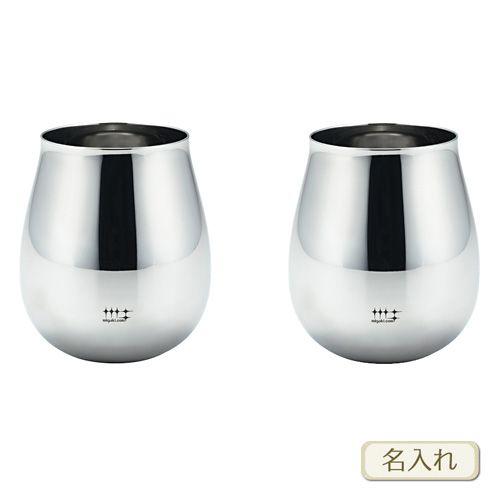 磨き屋シンジケート / ワインタンブラー430ml / ペア ( 名入れ メッセージ 名前入り )  ネーム 彫刻 ワイングラス ステンレス