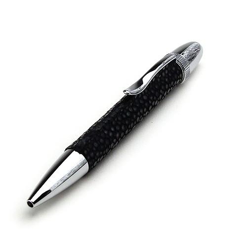 三上工房 京都 / 三上良弘氏 ) 靴職人が作った本革ボールペン エイ鮫革