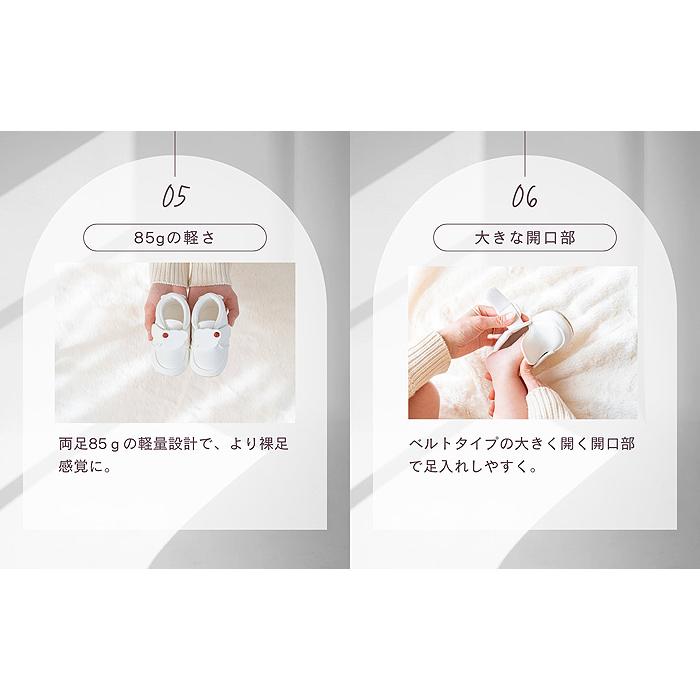 手づくりのファーストシューズ footdream フットドリーム FD-01 てんしのはね てんとうむし 12.0cmの画像