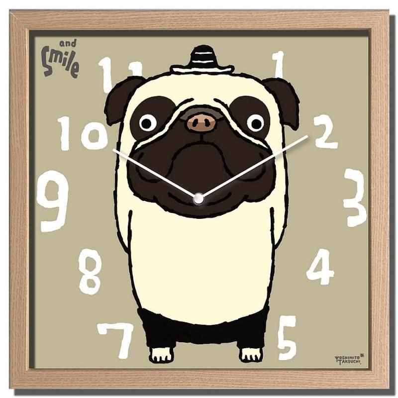 アートクロック ) Artist Collection Clock 武内祐人 パグ 時計 