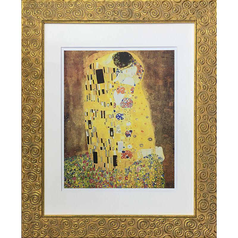 Gustav Klimt 愛の絵画 大きい金色フレーム The Lady in Gold by Gustav Klimt.Framed Size:34.5 x 28.5