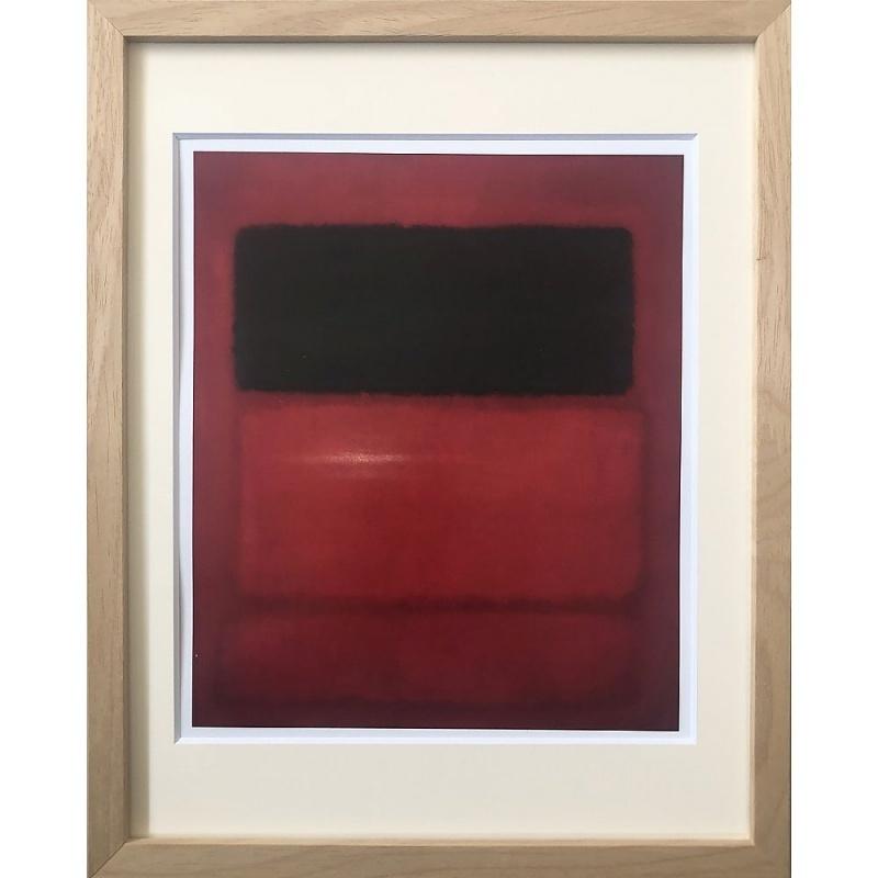 アートフレーム ) Mark Rothko Black over Reds ポスター アート