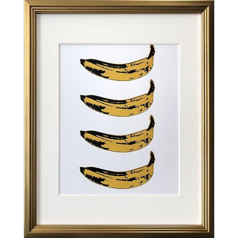 アートフレーム ) Andy Warhol Banana 1966 x4 ポスター アート