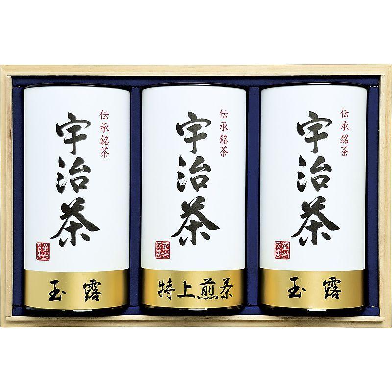 宇治茶詰合せ(伝承銘茶)木箱入 ( 702-0396p )